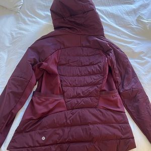 Lululemon jacket - maroon size 8 (down for it all)